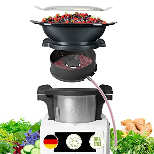 MixFino Entsafter für den Monsieur Cuisine Connect & Smart - 99 Minuten Entsaften ohne Schüssel leeren - Saft ohne pressen von MixFino