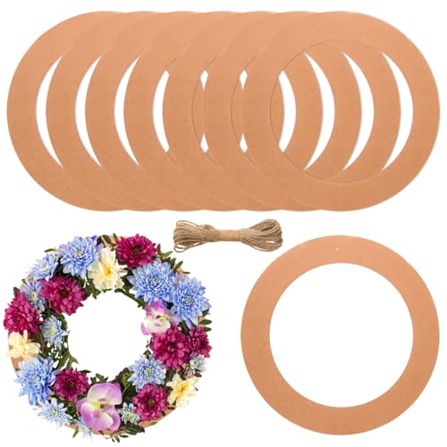 MixTeach 10 große runde Kränze zum Aufhängen, 35,5 cm von MixTeach