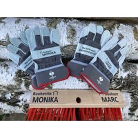 Geschenk Richtfest Bauherr Hausbau Umzug Polterabend Personalisierte Arbeitshandschuhe Besen Besen Ohne Stiel von MixToFitShop