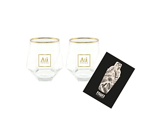 Au Vodka Diamond Cut Acrylglas 2er Set Tumbler Glas aus Hartplastik von Mixcompany.de Bar & Glas