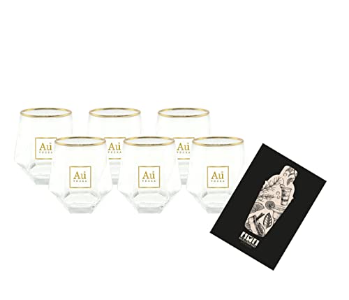 Au Vodka Diamond Cut Acrylglas 6er Set Tumbler Glas aus Hartplastik von Mixcompany.de Bar & Glas