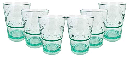 Bacardi Rum Glas Gläser Set - 6x Gläser Mojito Longdrinkglas Cuba Libre Cocktail Bar von Mixcompany.de Bar & Glas