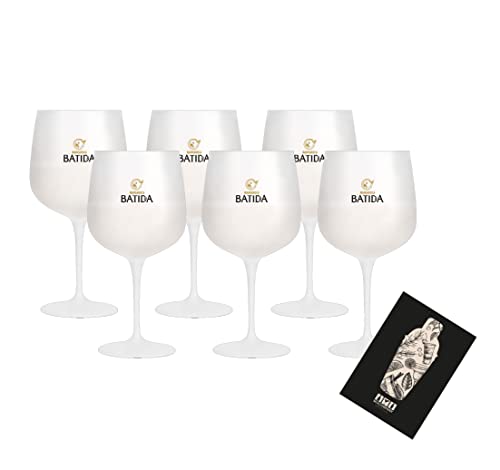 Batida de Coco 6er Set Glas Mangaroca - weiß Bachelor Weinglas Ballonglas 6 Stück von Mixcompany.de Bar & Glas