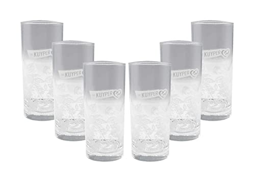 De Kuyper Longdrinkglas 6er Set Gläser mit Muster 0,2l von Mixcompany.de Bar & Glas