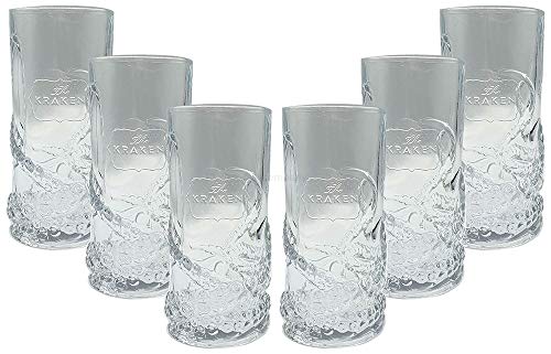 Kraken Rum Gläser Set - 6er Set Longdrink Glas/Gläser von Kraken Rum von Mixcompany.de Bar & Glas