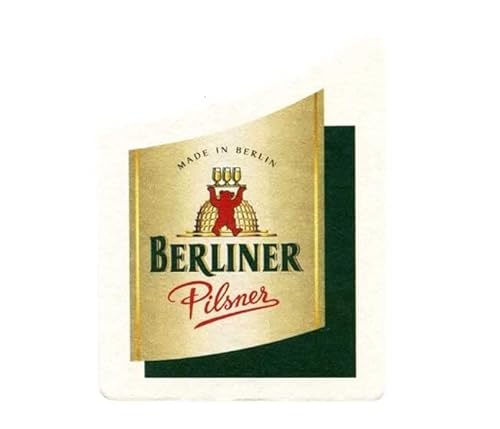 Mixcompany.de Bar & Glas Berliner Pilsener Bierdeckel 60 STK Untersetzer Premium Bier Pilsener Deckel von Mixcompany.de Bar & Glas