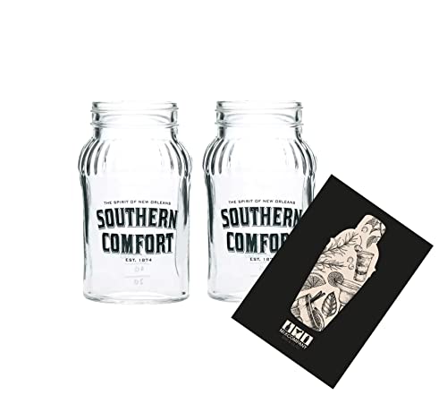 Southern Comfort 2er Set Lynchburg 2X Glas Gläser Bar Cocktail/Marmeladenglas von Mixcompany.de Bar & Glas