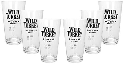 Wild Turkey Longdrinkglas Longdrink Glas Gläser Set - 6x Longdrinkgläser 2/4cl geeicht von Mixcompany.de Bar & Glas