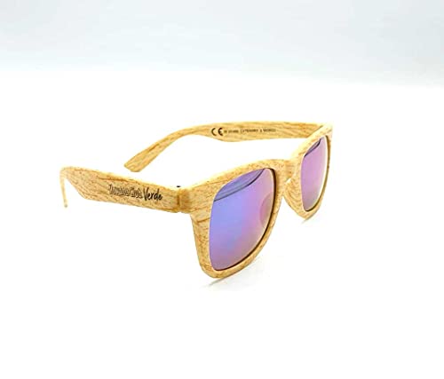 Havana Club Verde Sonnenbrille Nerd Party Brille in braun Holzoptik von Mixcompany