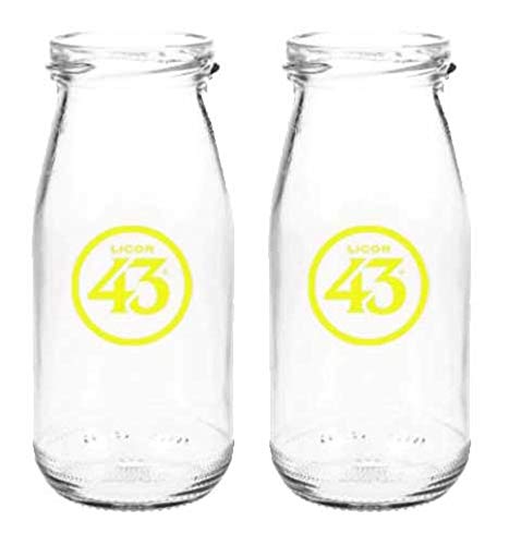 Licor 43 Milchflasche - 2er Set Milchglas Cocktailglas Likör Liquor 43er von Mixcompany