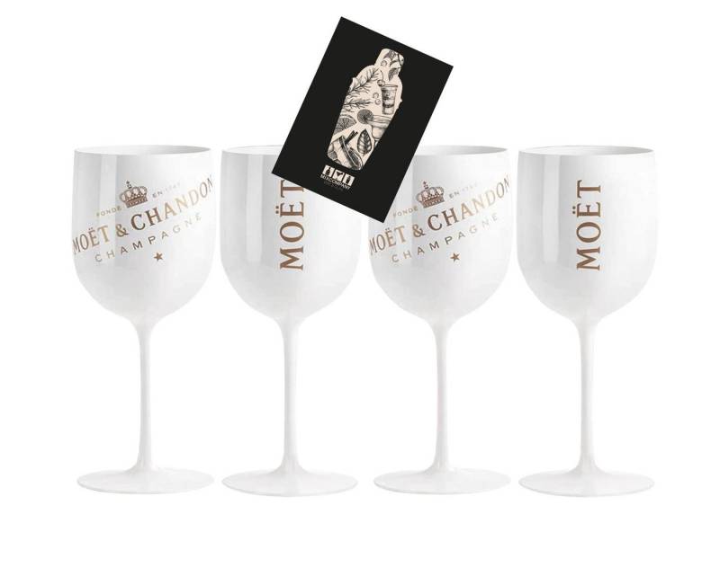 Mixcompany Becher Moet & Chandon 4er Set Ice Imperial Acryl / Hartplastik Glas Champagn von Mixcompany