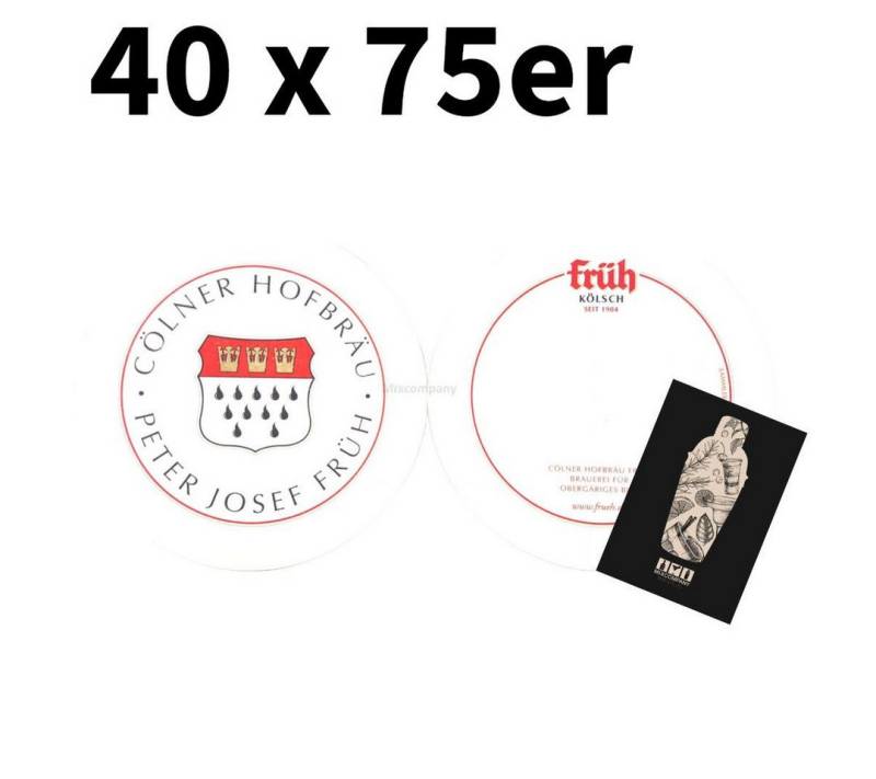 Mixcompany Bierdeckel Früh Bierdeckel XXL Angebot 5 Blöcke mit insgesamt 3000 Bierdeckel von Mixcompany
