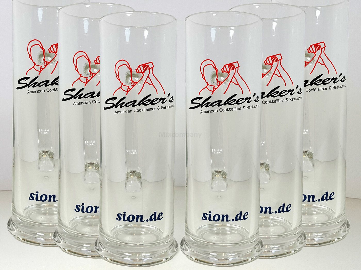 Mixcompany Bierglas 6x Shakers Sion Bierglas Kölsch / Glas 0,5L Bierkrug Glas Krug mit H von Mixcompany