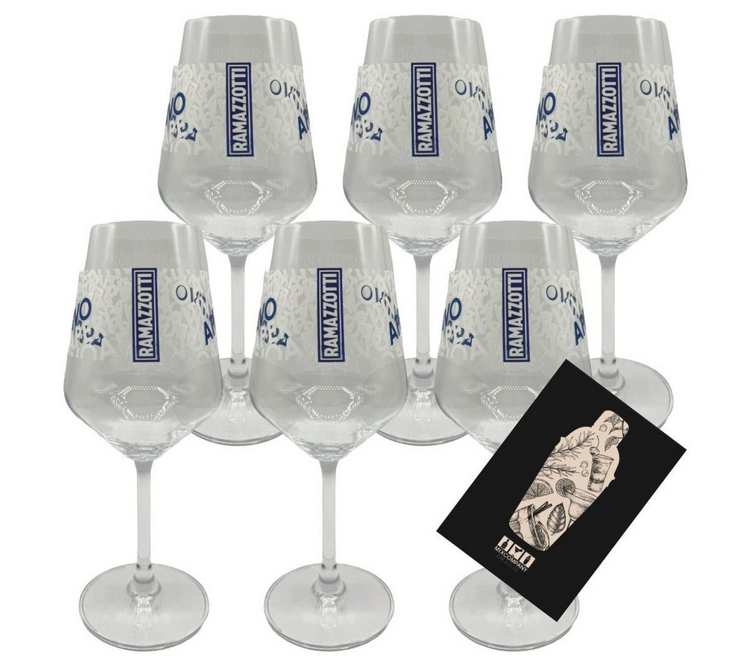 Mixcompany Cocktailglas Ramazzotti 6er-Set Cocktailglas - Stilvolle Gläser für Aperitivo & Mixcompany Cocktailglas Ramazzotti 6er-Set Cocktailglas - Stilvolle Gläser für Aperitivo & von Mixcompany