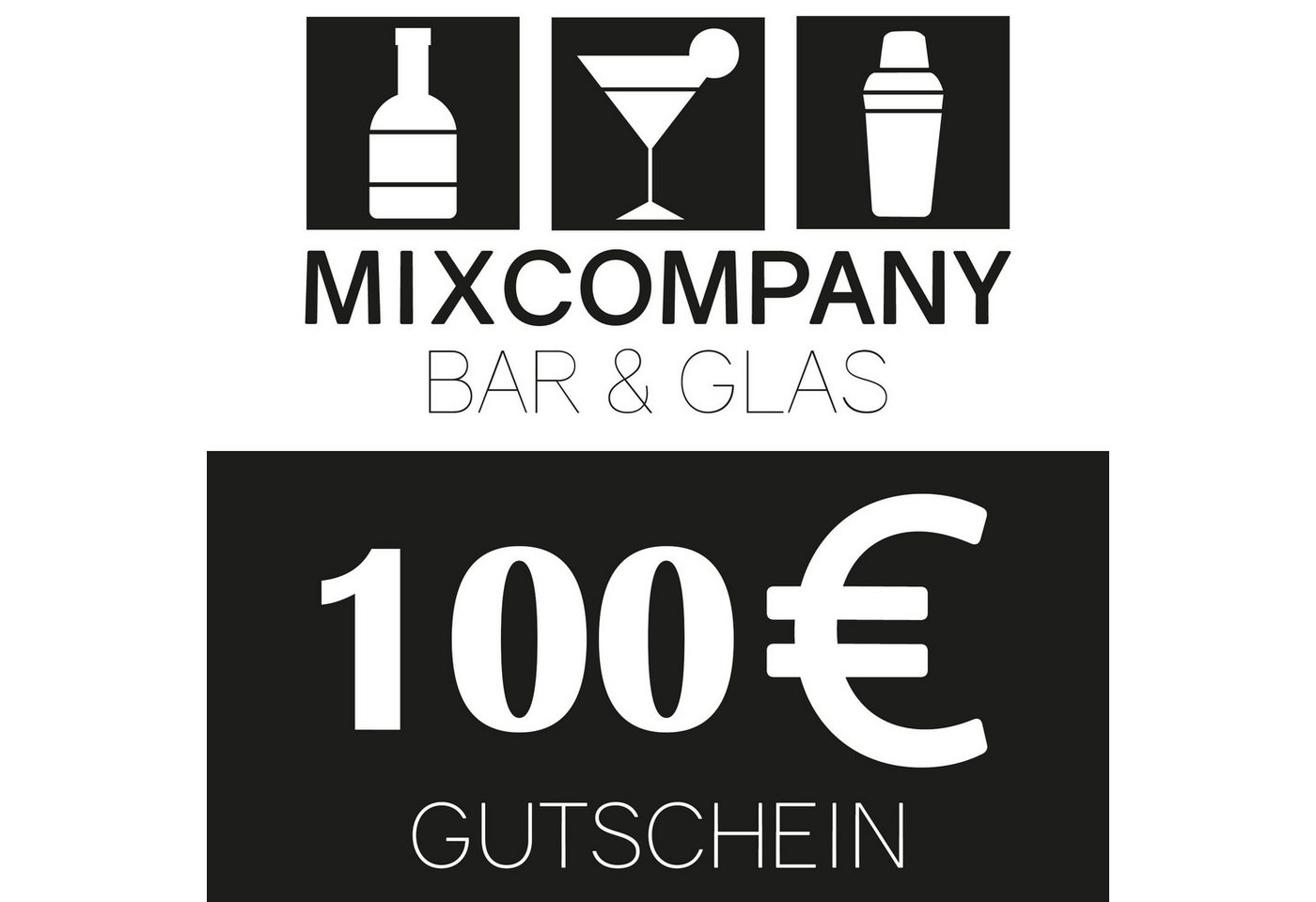 Mixcompany Gläser-Set Mixcompany Geschenkgutschein Gutschein 100- Mixcompany Gläser-Set Mixcompany Geschenkgutschein Gutschein 100- von Mixcompany