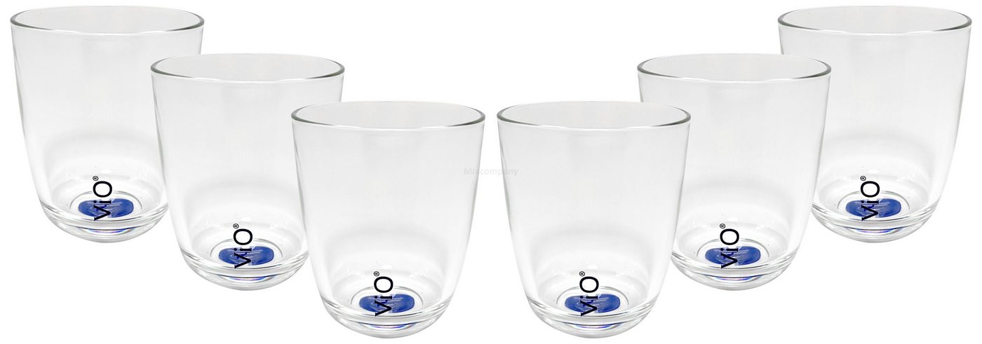 Mixcompany Gläser-Set VIO Wasser Glas Gläser-Set - 6x Gläser blau von Mixcompany