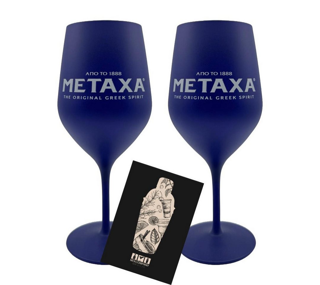 Mixcompany Glas Metaxa Ballonglas Matt Blau- 2er-Set Original Greek Spirit - nicht ge Mixcompany Glas Metaxa Ballonglas Matt Blau- 2er-Set Original Greek Spirit - nicht ge von Mixcompany