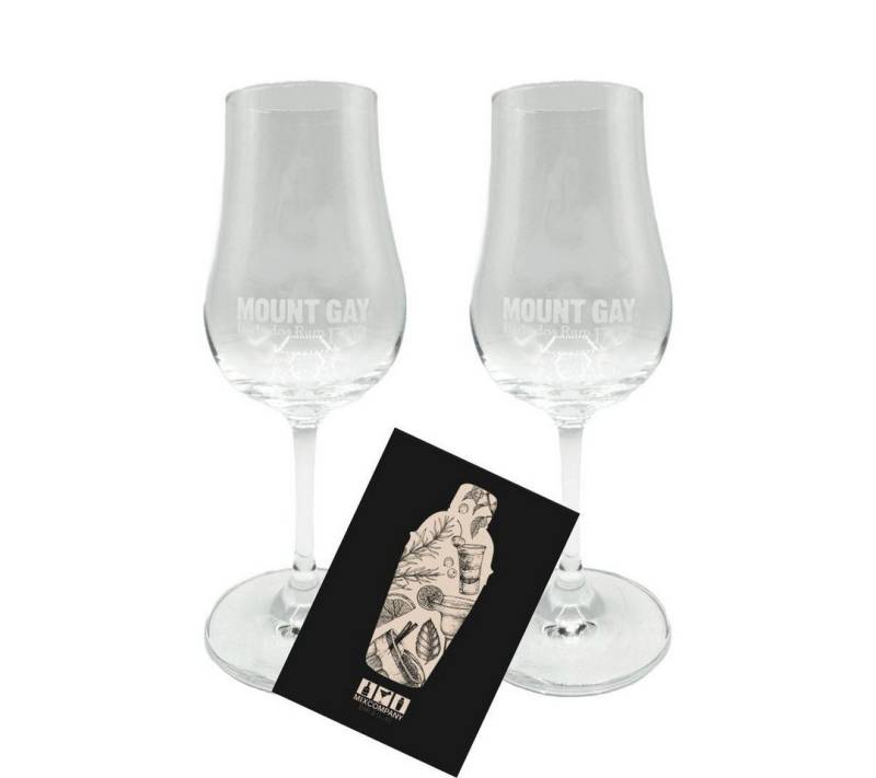 Mixcompany Glas Mount Gay Rum Noising Glas - 2er-Set Tasting Gläser - nicht geeicht von Mixcompany