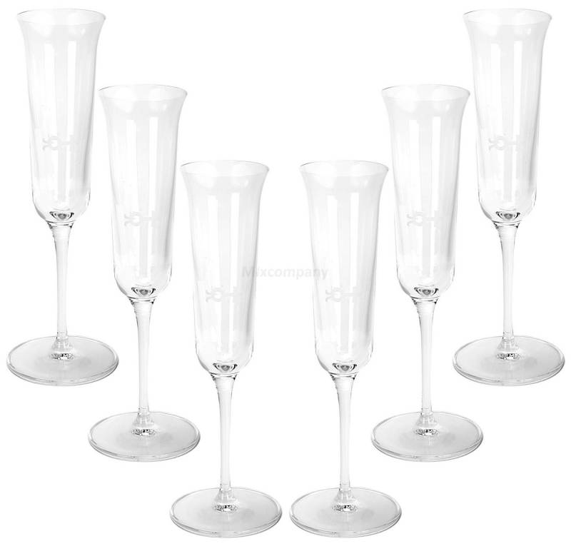 Mixcompany Glas Nonino Grappa Longdrink Glas Gläser Set - 6x Gläser 2cl geeicht von Mixcompany