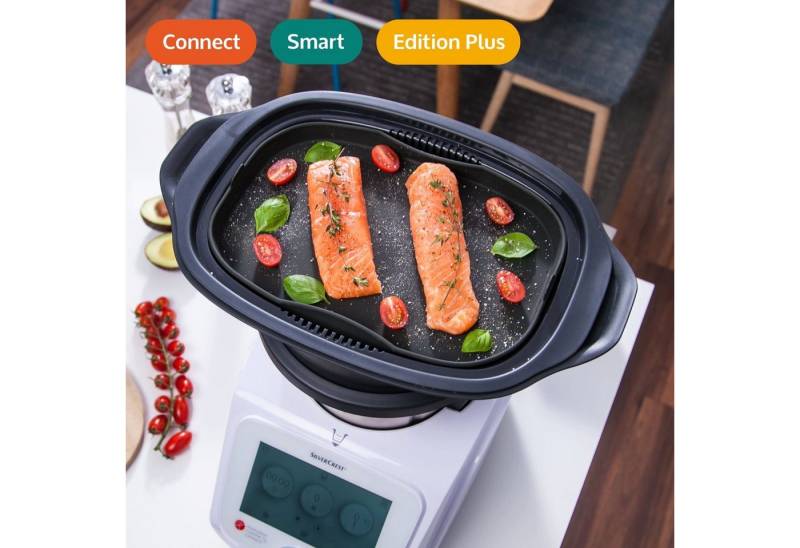 Mixcover Küchenmaschinen-Adapter mixcover Dampfgarform Silikonform Auflaufform Monsieur Cuisine Connect & Smart von Mixcover