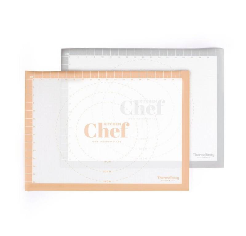 Mixcover Küchenmaschinen Zubehör-Set ThermoTasty: Silikon Backmatte, 2er-Set von Mixcover