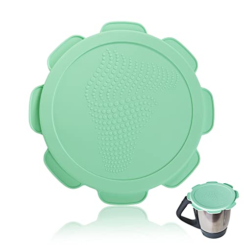 Silikondeckel wasser-, luft- und geruchsdicht für Thermomix TM5 TM6, BPA frei - das Original (Mediterranean Green) von mixcover