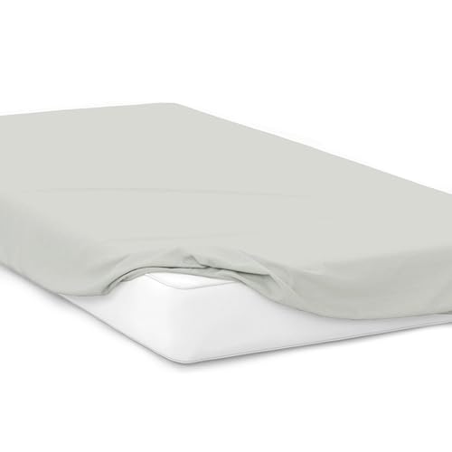 Mixi Trends Spannbettlaken Jersey Spannbetttuch 100% Baumwolle Bettlaken Bettlaken, Größe:180 x 200 cm, Farbe:Hellgrau Mixi Trends Spannbettlaken Jersey Spannbetttuch 100% Baumwolle Bettlaken Bettlaken, Größe:180 x 200 cm, Farbe:Hellgrau von Mixi Trends