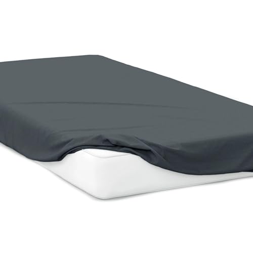 Mixi Trends Spannbettlaken Jersey Spannbetttuch 100% Baumwolle Bettlaken Bettlaken, Größe:200 x 200 cm, Farbe:Antrazit Mixi Trends Spannbettlaken Jersey Spannbetttuch 100% Baumwolle Bettlaken Bettlaken, Größe:200 x 200 cm, Farbe:Antrazit von Mixi Trends