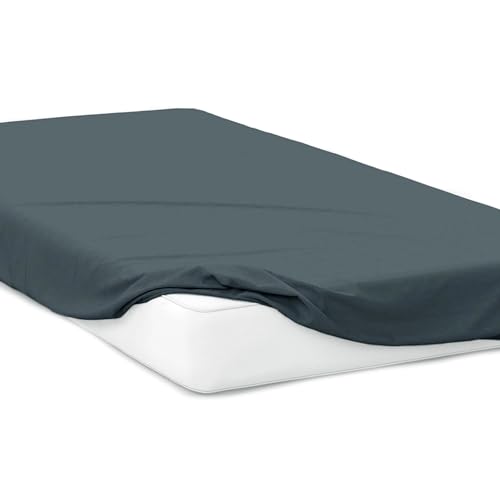 Mixi Trends Spannbettlaken Jersey Spannbetttuch 100% Baumwolle Bettlaken Bettlaken, Größe:90 x 200 cm, Farbe:Dunkelgrau Mixi Trends Spannbettlaken Jersey Spannbetttuch 100% Baumwolle Bettlaken Bettlaken, Größe:90 x 200 cm, Farbe:Dunkelgrau von Mixi Trends