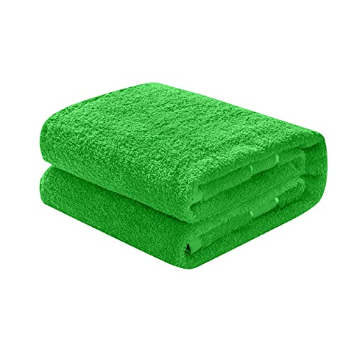 Mixi Trends Waschhandschuh, Gästetuch, Handtuch, Duschtuch, Badetuch, Saunatuch aus Frottee, Größe:Gästetuch 30x50cm, Farbe:Apfelgrün von Mixi Trends