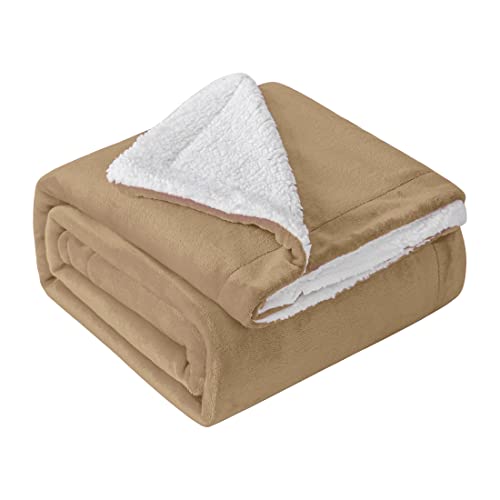 Mixibaby Hochwertige Wohndecken Kuscheldecken, extra Dicke warm Sofadecke/Couchdecke, Größe:150 cm x 200 cm, Farbe:Beige von Mixibaby