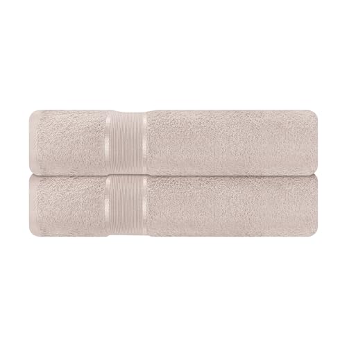 Mixibaby 2er Set Gästetuch Gästetücher Gästehandtücher 30x50 Frottee 100% Baumwolle, Farbe:Beige von Mixibaby