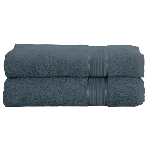 Mixibaby 2er Set Gästetuch Handtuch Duschtuch Badetuch Saunatuch Frottee Baumwolle 500gsm, Größe:Waschhandschuh 15x21cm, Farbe:Antrazit von Mixibaby