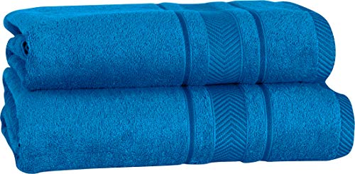 Mixibaby 2er Set Gästetücher Handtücher Duschtücher Badetücher Frottee 100% Baumwolle, Farbe:Blau, Produktart Handtuch:Waschlappen 15x21 von Mixibaby