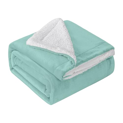 Mixibaby Flauschige Kuscheldecke Sherpa Coral extra weich & warm Wohndecke Flanell Fleecedecke, Größe:150 cm x 200 cm, Farbe:Mint Mixibaby Flauschige Kuscheldecke Sherpa Coral extra weich & warm Wohndecke Flanell Fleecedecke, Größe:150 cm x 200 cm, Farbe:Mint von Mixibaby