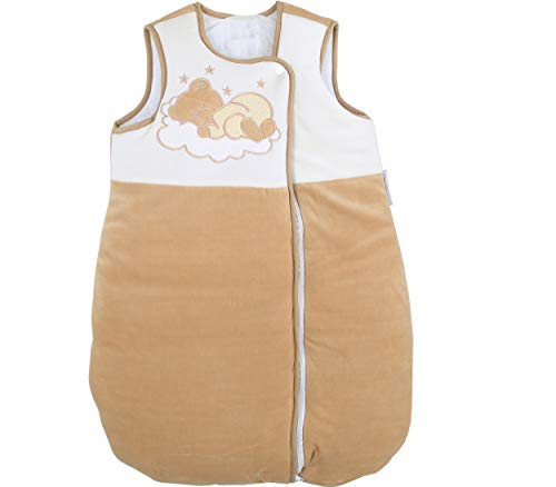 Mixibaby Luxus Erstlingsschlafsack Sleeping Bear in Nicki, 70cm von Mixibaby