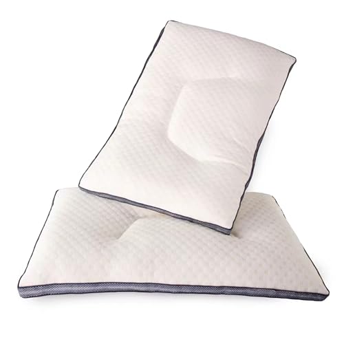 Mixibaby Premium Kopfkissen 2er Set 50 x 70cm Schlafkissen Atmungsaktiv Weich Kissen Gestepptes Nackenkissen, Model:Neck Support Pillow von Mixibaby