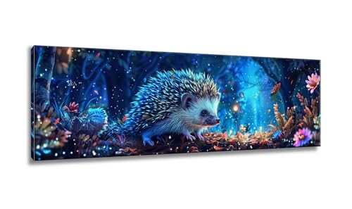 Igel Diamond Painting Groß xxl, Diamond Painting Erwachsene,Diamond Painting Baum, Diamond Painting 60x180cm, DIY 5D Square Diamond Painting Set für Home Wand Decor,Muttertagsgeschenke für Mama MX-413 von Mixmblon