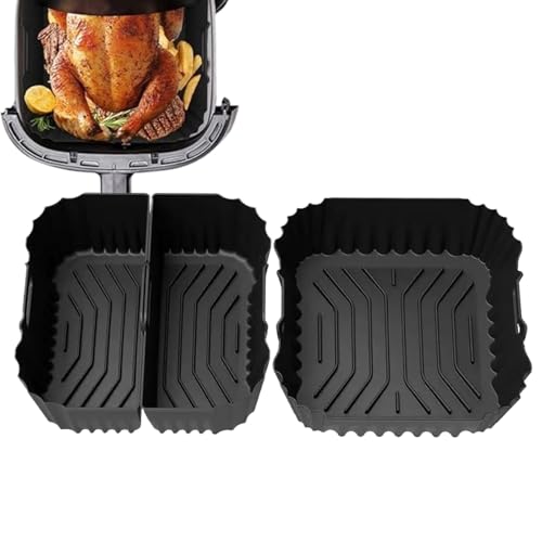 Mixnexorad Air Fryer Silicone Einlage - Küchenzubehör Zum Kochen - Antihaft Backeinsätze für Heißluftfritteuse Zu Hause Backen Dämpfen Restaurant von Mixnexorad