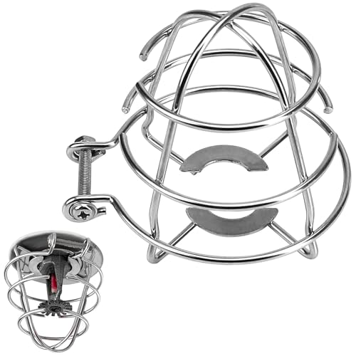 Mixnexorad Sprinklerkopfschutz - Sprinkler Schutzhalterung,Carbonstahl-Schutzgitter Für Büro Lagerhaus Keller Wohnung Hotel von Mixnexorad
