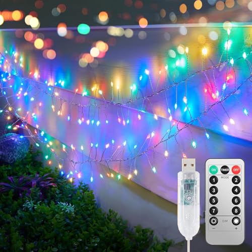USB-Feuerwerkskörper-Lichterkette, 3 m, 100 LEDs, wasserdicht, silberfarbener Draht, Sternenglühchen, Lichter für DIY-Kranz, Zuhause, Jäten, Innen- und Außenbereich, Weihnachtsdekoration, mehrfarbig USB-Feuerwerkskörper-Lichterkette, 3 m, 100 LEDs, wasserdicht, silberfarbener Draht, Sternenglühchen, Lichter für DIY-Kranz, Zuhause, Jäten, Innen- und Außenbereich, Weihnachtsdekoration, mehrfarbig von Mixtooltoys