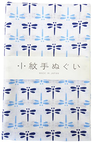 Traditionelle japanische Handtuch %ÀÞÌÞٸ«°Ã%Tenugui%ÀÞÌÞٸ«°Ã% klein patternblue-dragonfly von Miyamoto Izumi-koubai