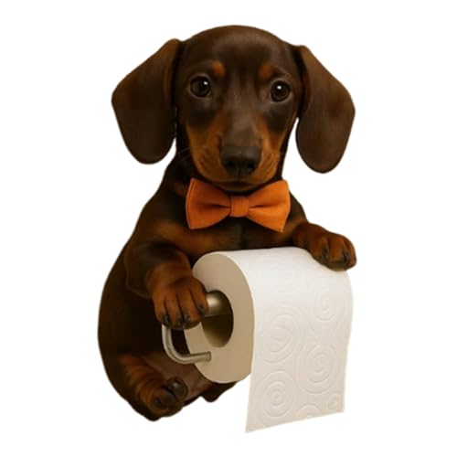 3D Hunde Toilettenpapierhalter, Klopapierhalter WC Aus Kunstharz, Klorollenhalter Wandmontage Wc Halter Rollenhalter Papierhalter Für Bad & Küche 3D Hunde Toilettenpapierhalter, Klopapierhalter WC Aus Kunstharz, Klorollenhalter Wandmontage Wc Halter Rollenhalter Papierhalter Für Bad & Küche von Miyanvuo