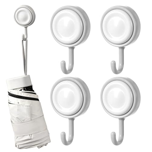 Miyanvuo Adhesive Shower Hooks | 4 Stück Klebehaken 360 Grad Drehbar - Für Küche Bad Haus Garten Wohnung - Sommerhaus Garten See Hütte Miyanvuo Adhesive Shower Hooks | 4 Stück Klebehaken 360 Grad Drehbar - Für Küche Bad Haus Garten Wohnung - Sommerhaus Garten See Hütte von Miyanvuo
