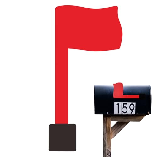 Miyanvuo Briefkasten-Flagge Ersatz, Einfache Montage Briefkasten-Flagge Ersatz Aus Acryl, Alarm Signal Für Briefkasten Außen Haus Hof Garten Brick Wand Pfosten Montage von Miyanvuo