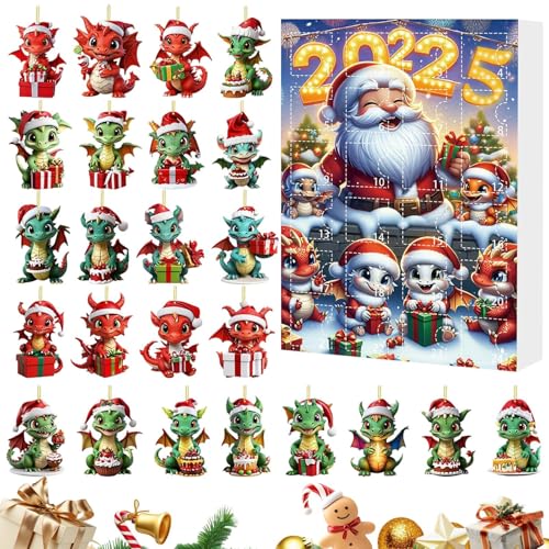 Miyanvuo Countdown Kalender | 24 Tage Urlaubs Countdown Dinosaurier Kalender,2D Flach Acryl Sammelanhänger für Erwachsene, Jugendliche, tägliche Familienaktivitäten, für Klassenfeste, für Miyanvuo Countdown Kalender | 24 Tage Urlaubs Countdown Dinosaurier Kalender,2D Flach Acryl Sammelanhänger für Erwachsene, Jugendliche, tägliche Familienaktivitäten, für Klassenfeste, für von Miyanvuo