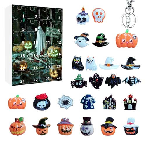 Miyanvuo Countdown Kalender Halloween,Grusel Statuen Deko Für - 24-tägige Kunstharz Gruselfiguren Für Halloween Schreibtisch Party Zuhause Fensterbank Kamin Miyanvuo Countdown Kalender Halloween,Grusel Statuen Deko Für - 24-tägige Kunstharz Gruselfiguren Für Halloween Schreibtisch Party Zuhause Fensterbank Kamin von Miyanvuo