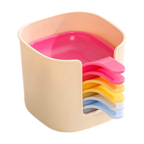 Miyanvuo Dipbecher,Saucenteller Dippbecher Schalen | 6 Stück Küchenzubehör Schale mit Ständer für Zuhause Camping Party Abendessen Picknick Barbecue Mittagessen zum Servieren von Saucen und Gewürzen von Miyanvuo