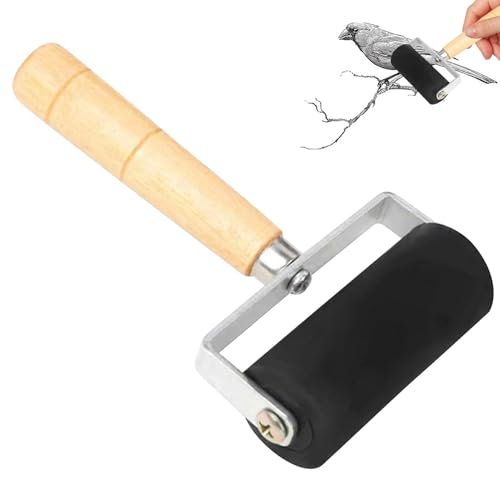 Miyanvuo Farbroller | Stempelroller Mit Griff Aus Holz,Farblackierer Stempelwerkzeug Für Drucktransfer Scrapbooking Kunstpapier Wandfarbe Miyanvuo Farbroller | Stempelroller Mit Griff Aus Holz,Farblackierer Stempelwerkzeug Für Drucktransfer Scrapbooking Kunstpapier Wandfarbe von Miyanvuo