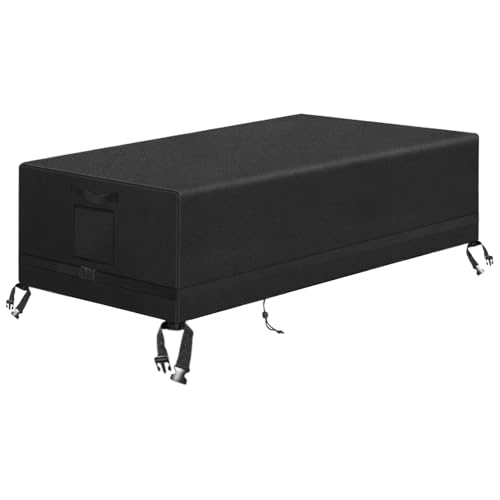 Miyanvuo Fußballtischabdeckung | Outdoor Kickerabdeckung Mit Windfestem Verschluss | UV-Beständiger Staubschutz Möbelschutz Für Garten Terrasse Innenbereich von Miyanvuo